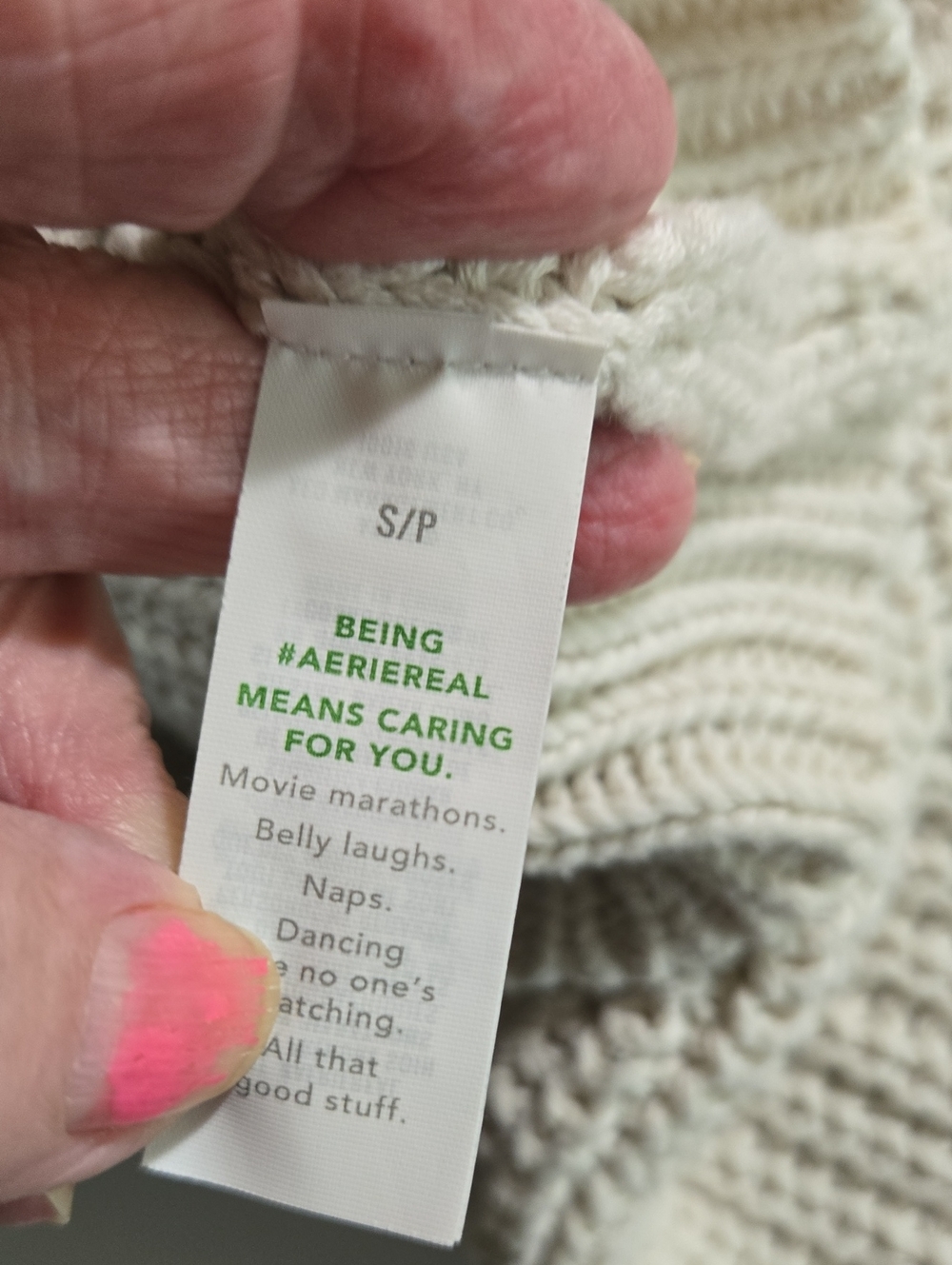 Cream Ribbed Zip-Front Women’s Sweater - Picture 3 of 4
